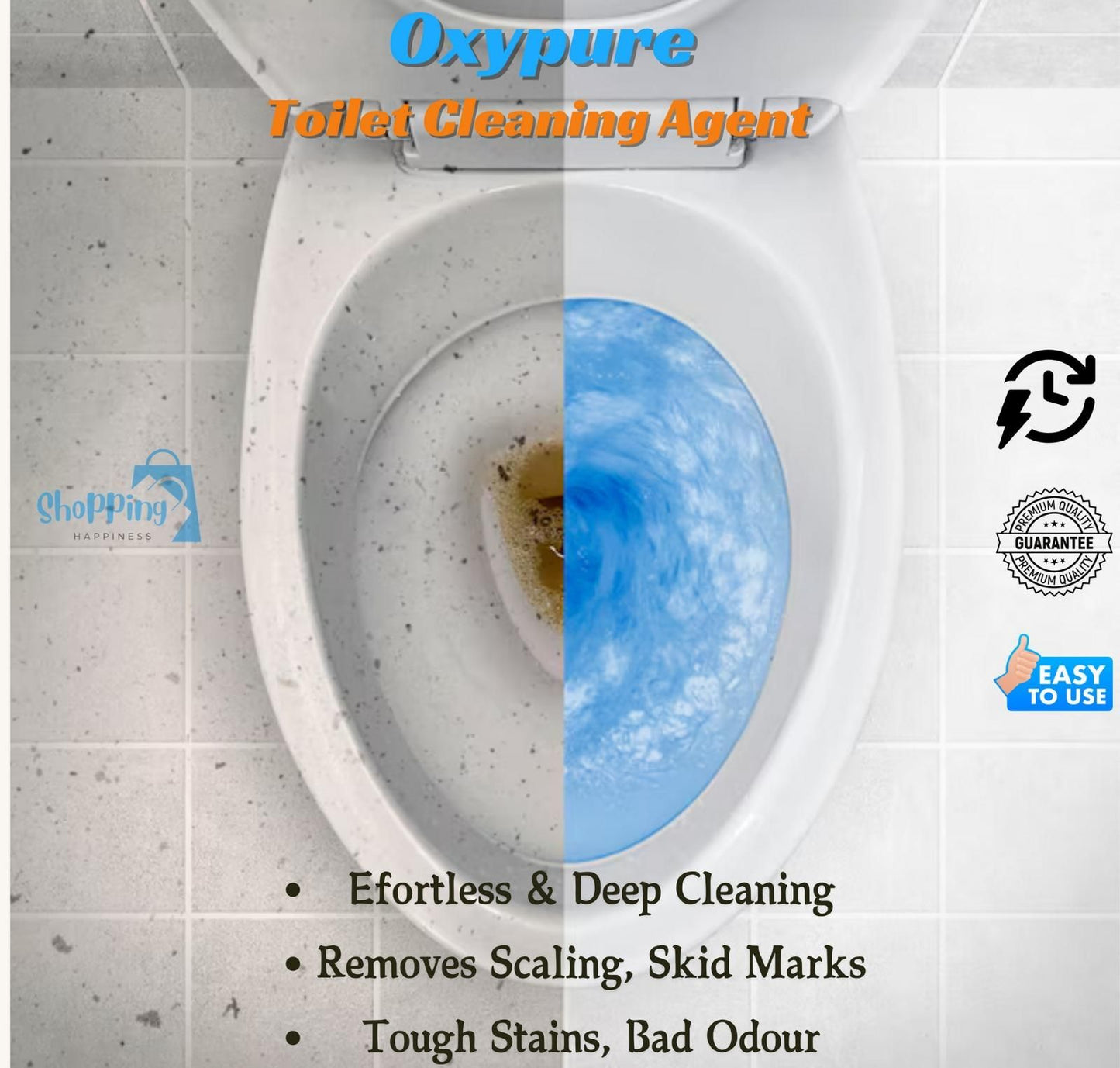 OxyPure Toilet Cleaning Tablets – 250 gm | Powerful & Long-Lasting (Pack of 2)