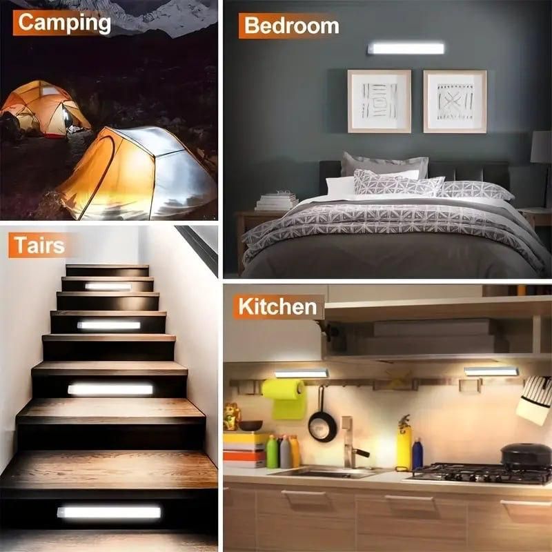 Rechargeable Wireless Motion Sensor LED Strip Light – Auto On/Off, USB Powered