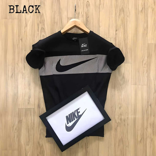 Nike Black Half Sleeves T-Shirt - Sleek Style, All Day Comfort