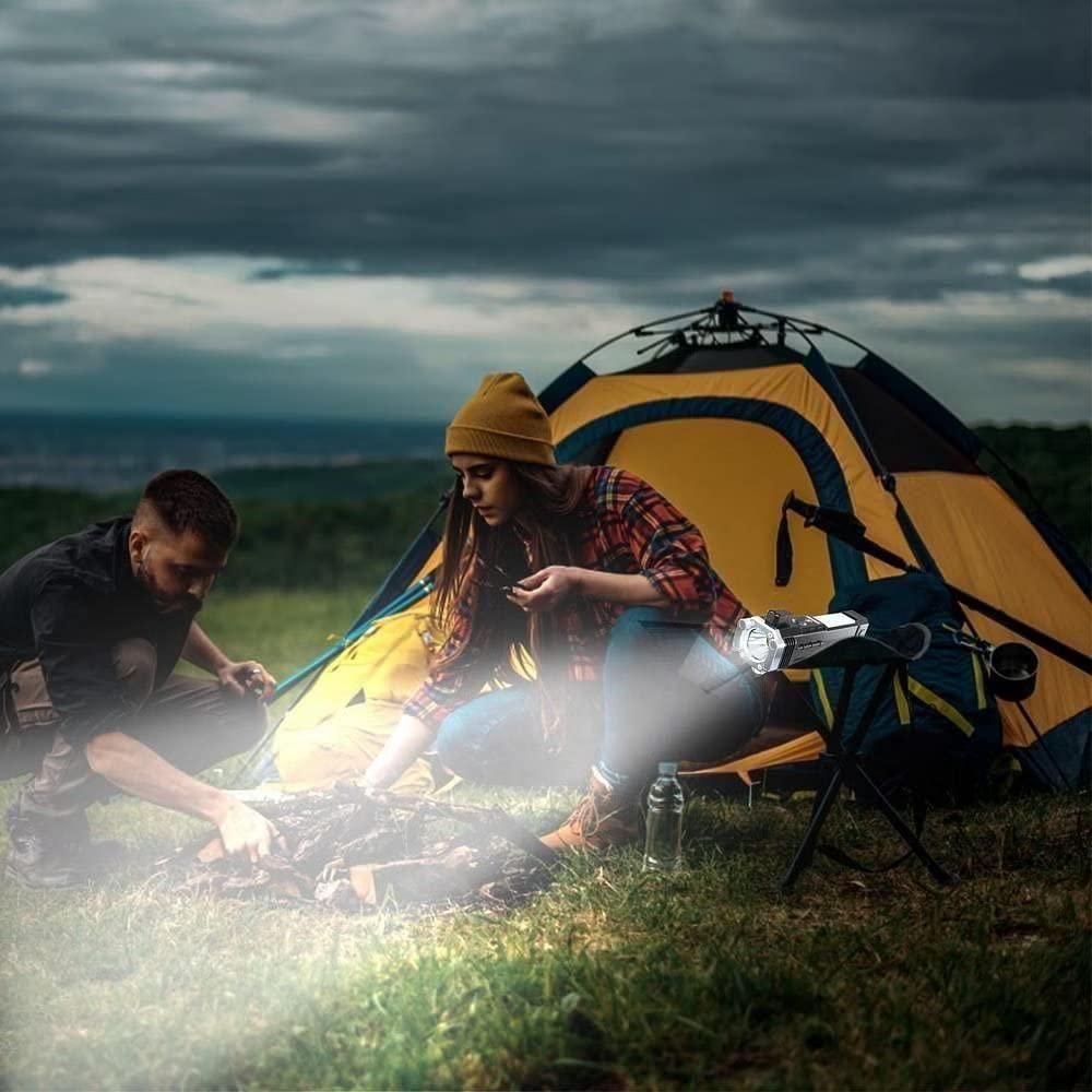 Portable Rechargeable LED Flashlight – High Lumen Torch with USB Charging