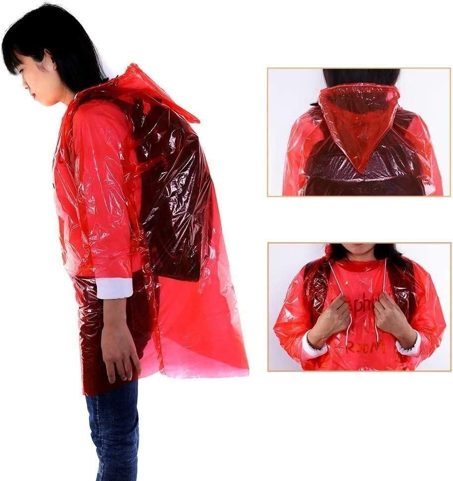 Set of 5 Reusable Raincoat Cards – Pocket-Size, Waterproof, Multicolour for Adults