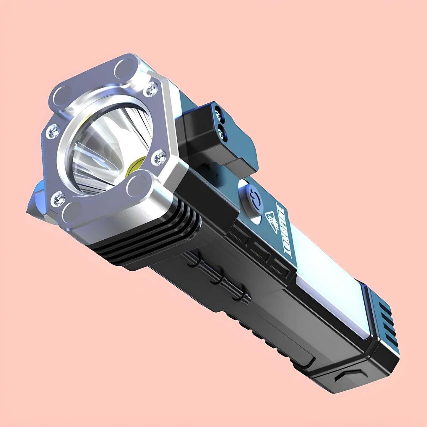 Portable Rechargeable LED Flashlight – High Lumen Torch with USB Charging