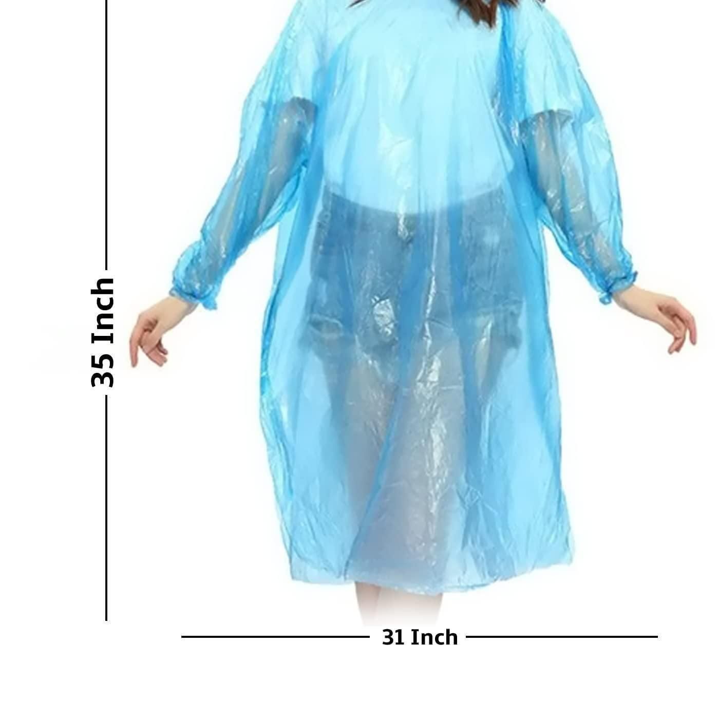 Set of 5 Reusable Raincoat Cards – Pocket-Size, Waterproof, Multicolour for Adults